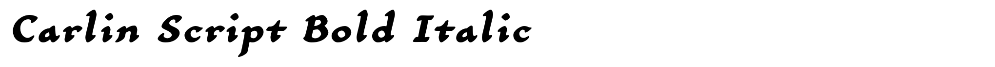 Carlin Script Bold Italic image
